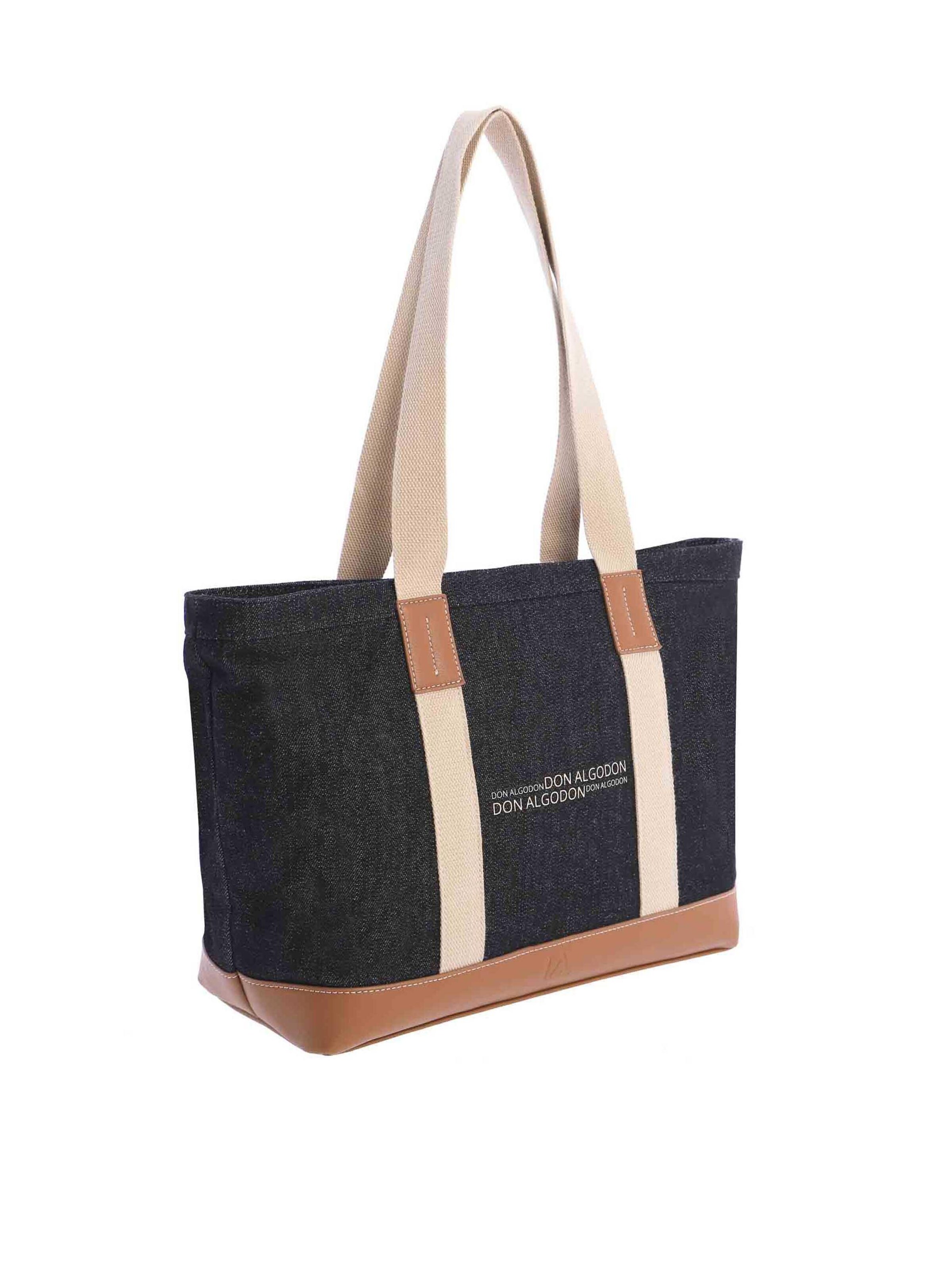 Don Algodon - Shopper 'Tabarca' en negro