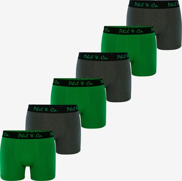 Phil & Co. Berlin Boxershorts in Groen: voorkant