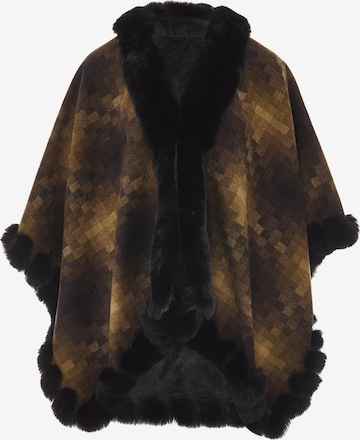 FRAULLY Cape in Brown: front