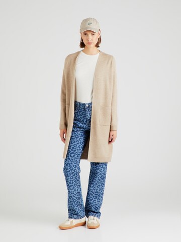 VERO MODA Knit cardigan 'VMSaba' in Beige: front