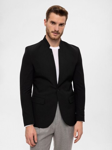 Antioch Slim fit Colbert in Zwart: voorkant