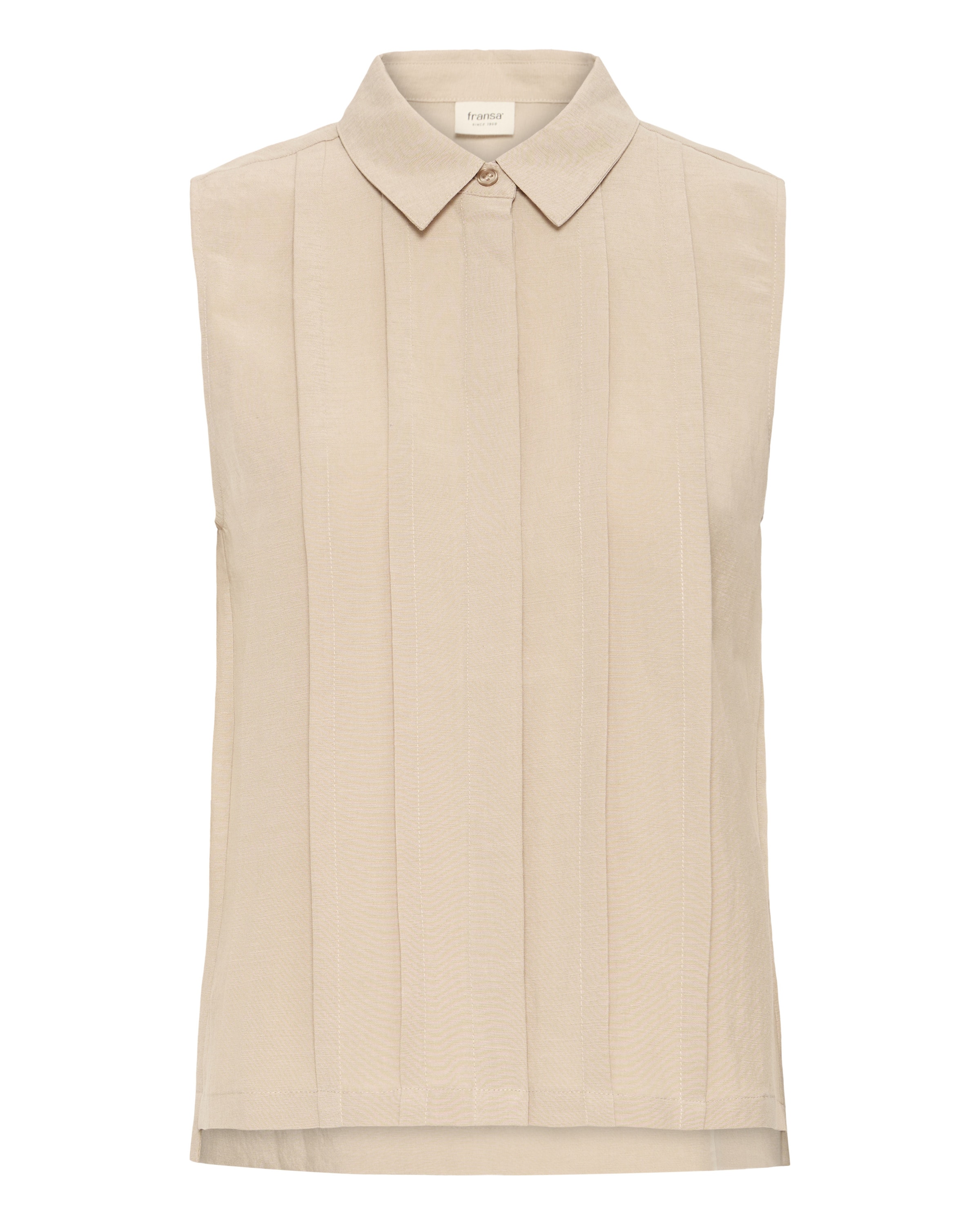 Fransa Bluse 'Fradah' i beige: forside