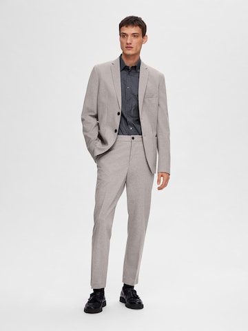 SELECTED HOMME Slimfit Hose 'Delon' in Grau