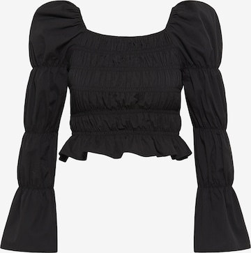 faina Blouse in Zwart: voorkant