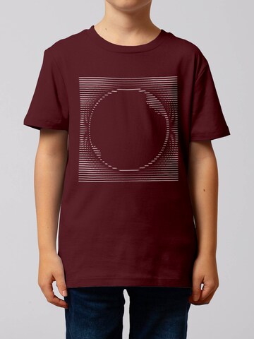 watabout.kids Shirt 'Sonnenfinsternis' in Rood: voorkant
