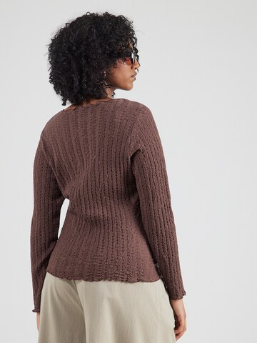 ONLY Carmakoma Tričko 'CARELLA' – hnědá