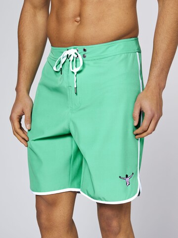 CHIEMSEE Athletic Swim Trunks in Green