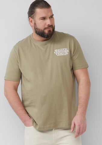 T-Shirt s.Oliver Men Big Sizes en vert : devant