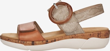 REMONTE Strap Sandals in Brown
