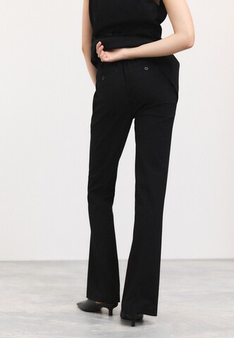 Next Boot cut Trousers with creases in Black