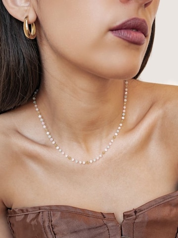 Hey Happiness Halsband 'Pastel Glow' i silver