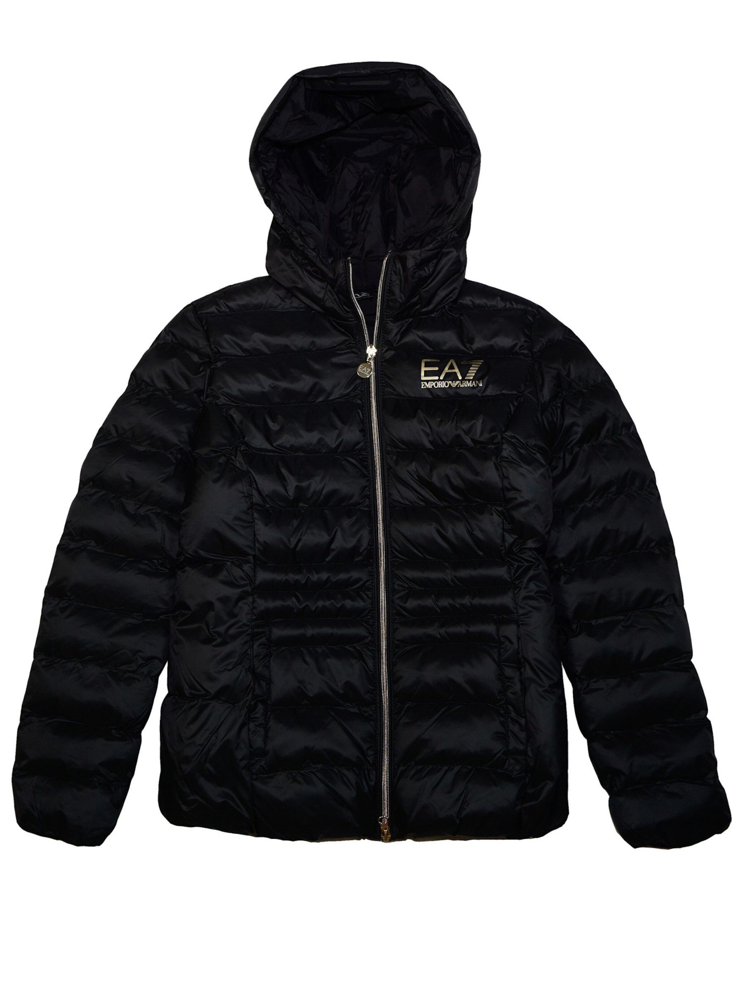 Giacca invernale di EA7 Emporio Armani in nero: frontale