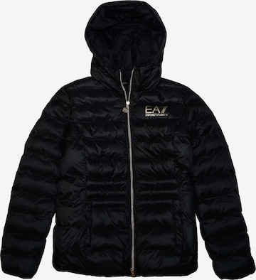 EA7 Emporio Armani Winter Jacket in Black: front