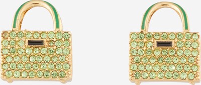 Kate Spade Boucles d'oreilles en or / vert / vert pastel / noir, Vue avec produit