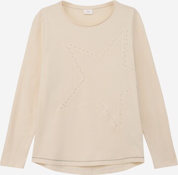 T-Shirt s.Oliver en beige : devant