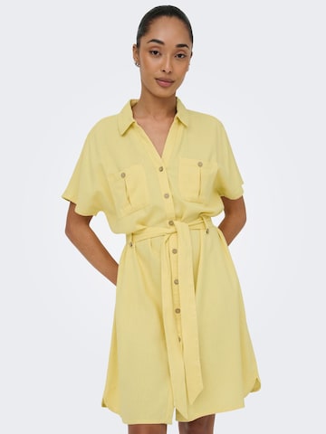 ONLY Shirt dress 'ONLGOA' in Yellow