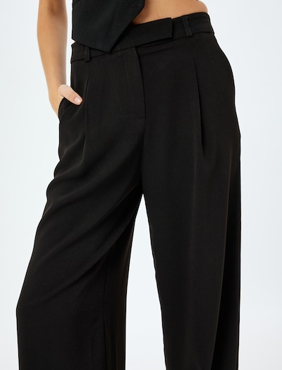Koton Pleat-Front Pants in Black, Item view