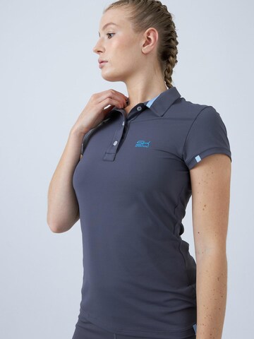 SPORTKIND Performance Shirt 'Poloshirt' in Grey: front