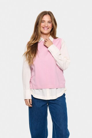 SAINT TROPEZ Sweater 'MilaSZ' in Pink: front