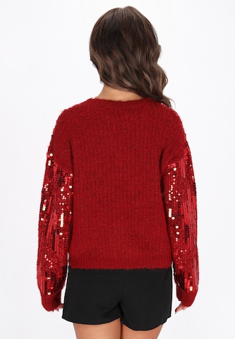 faina - Pullover em vermelho