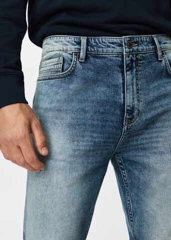 MANGO MAN Tapered Jeans 'Tom' in Blau