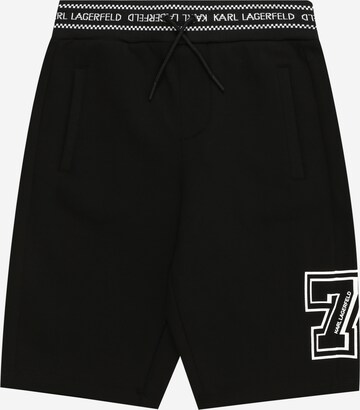 Karl Lagerfeld Regular Shorts in Schwarz: predná strana