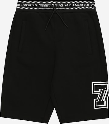 Karl Lagerfeld Regular Broek in Zwart: voorkant