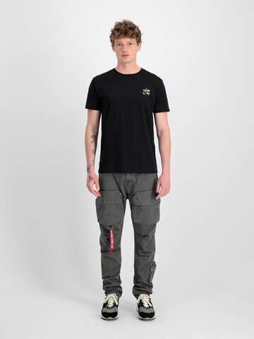ALPHA INDUSTRIES T-Shirt in Schwarz