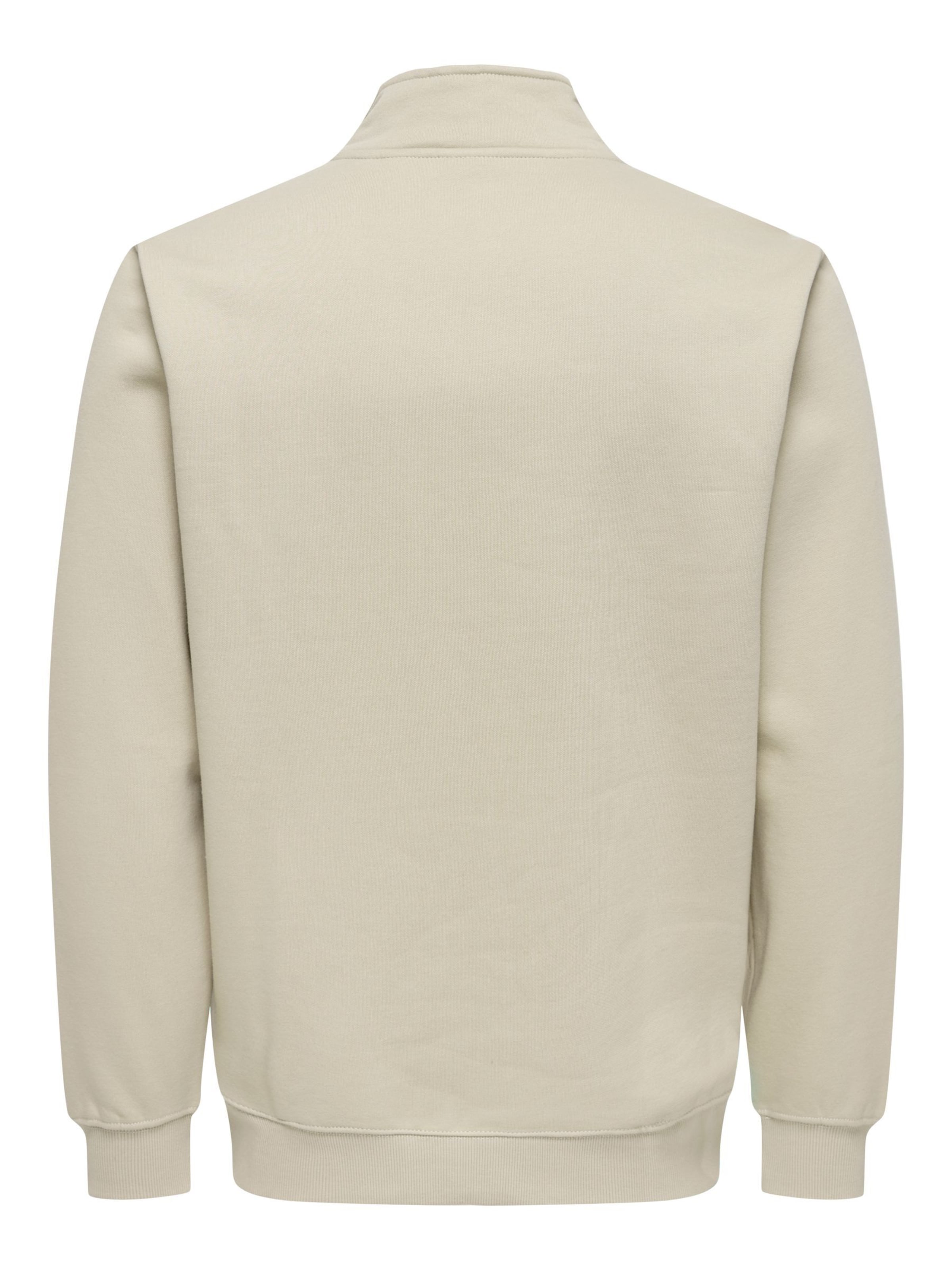 Only & Sons Sweatshirt 'ONSConnor' in Beige