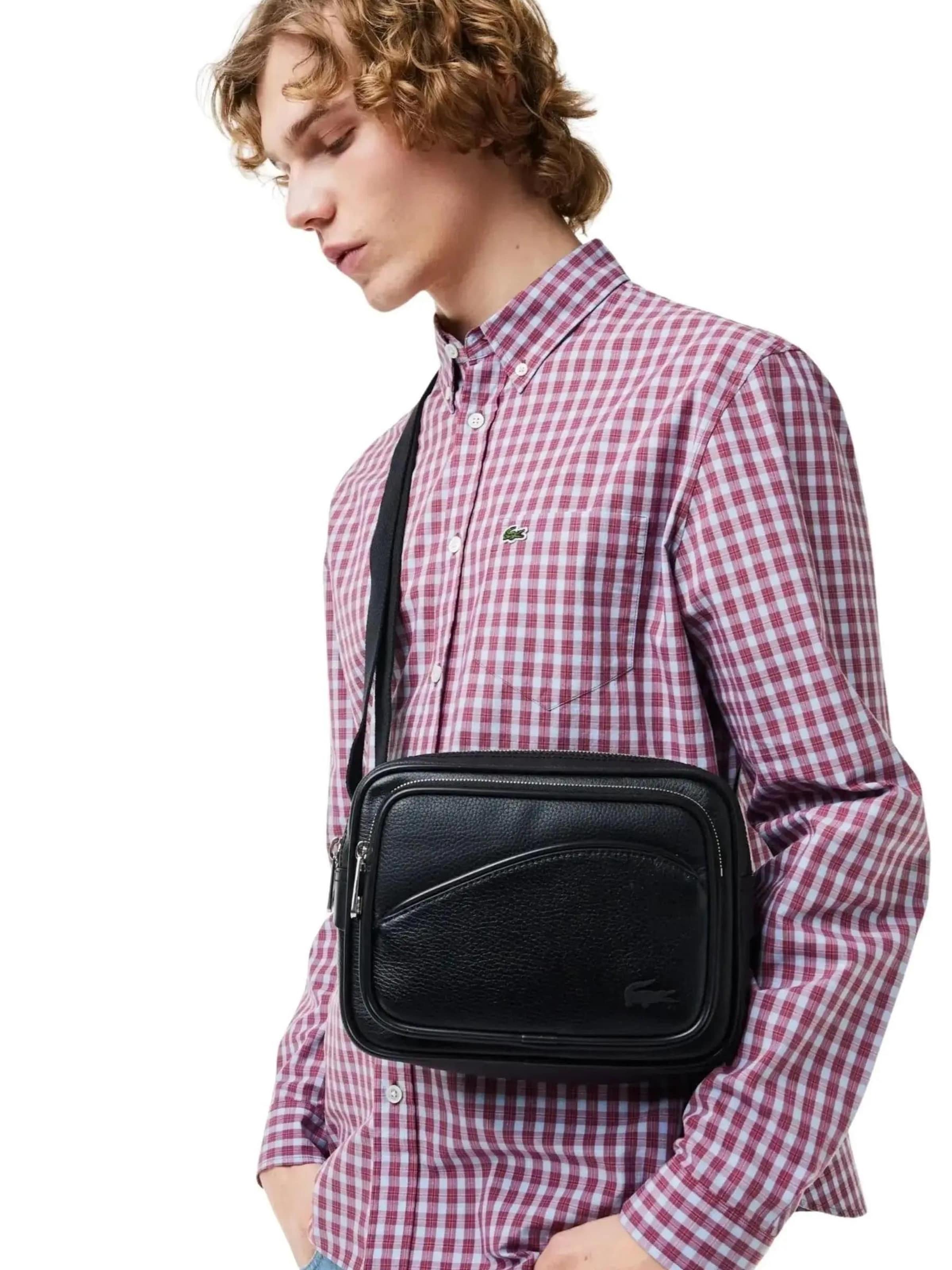 LACOSTE - Bolso de hombro 'ANGY' en negro