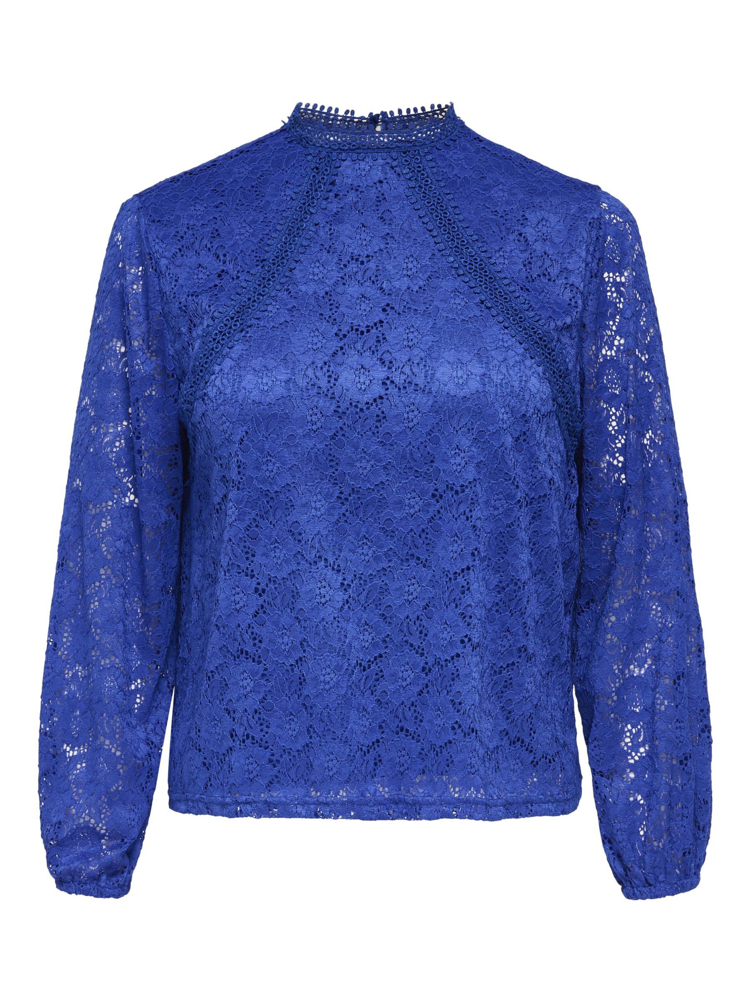 ONLY Carmakoma Blouse 'CARLusia' in Blauw: voorkant