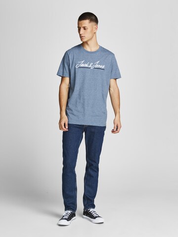 JACK & JONES Tričko 'Tons Upscale' – modrá