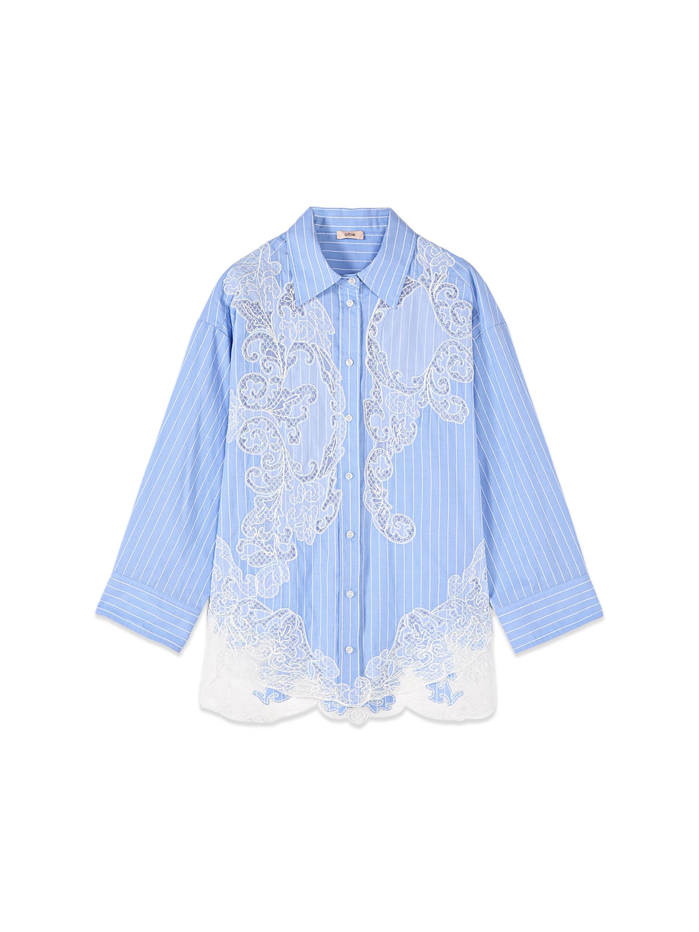oltre Bluse‌ in blau, Produktansicht