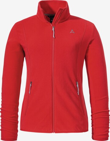 Veste en polaire fonctionnelle Schöffel en rouge : devant