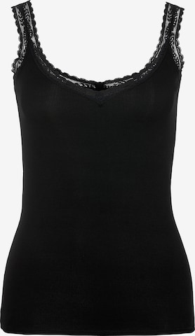 Camicia da notte di s.Oliver in nero: frontale