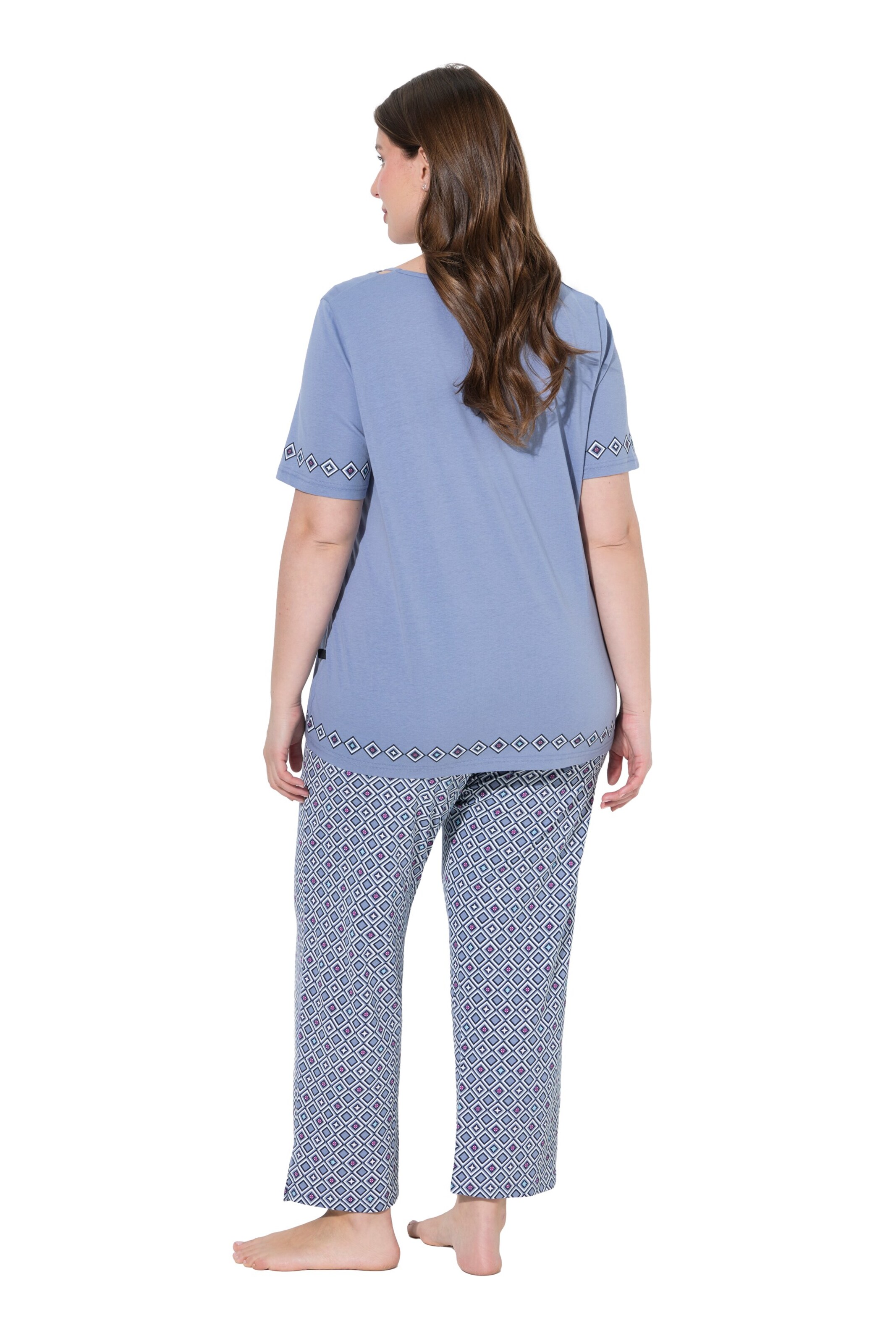 Ulla Popken Pyjama in Blau