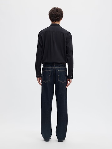 SELECTED - Ajuste regular Camisa en negro