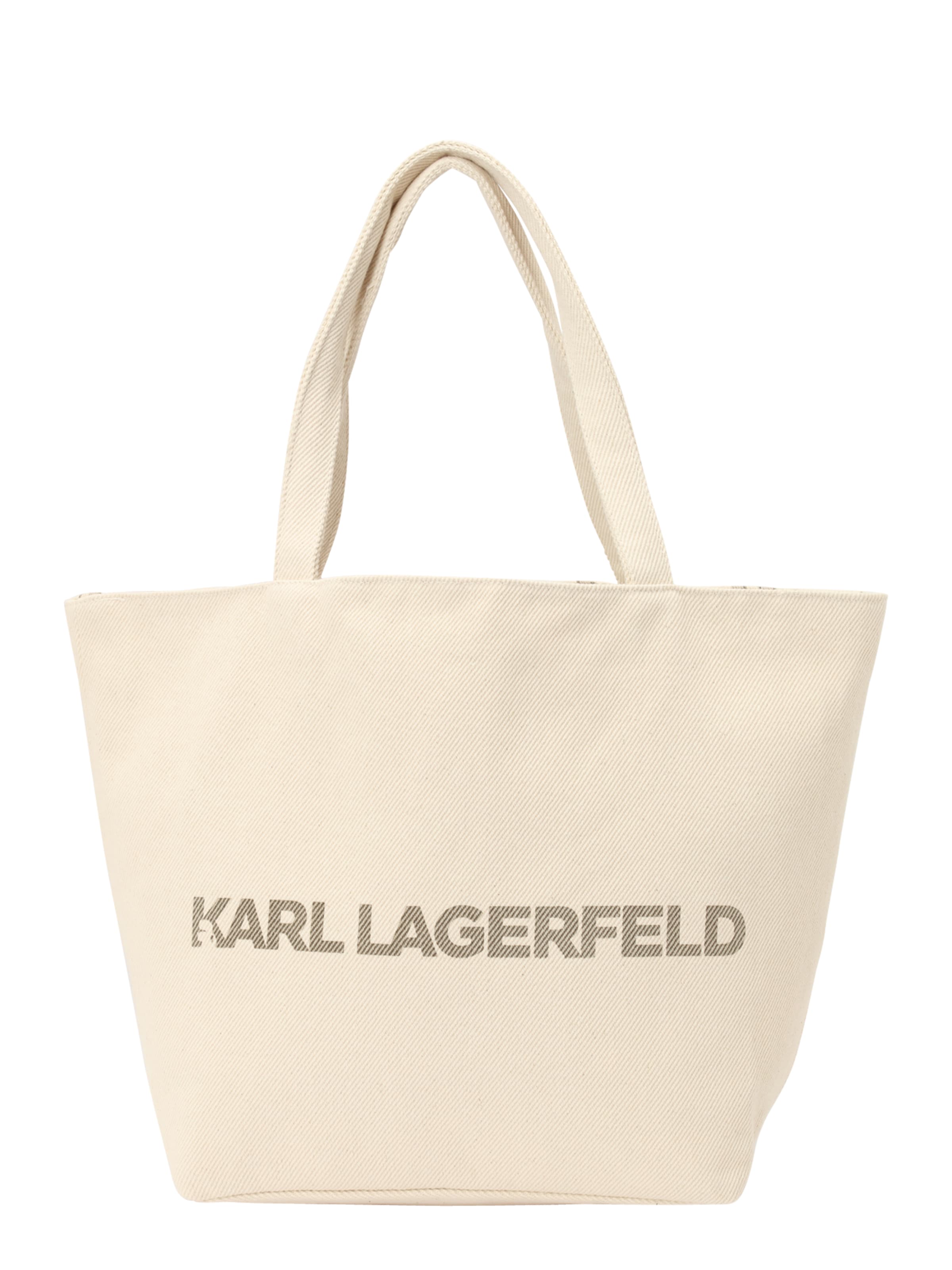 Karl Lagerfeld Μεγάλη τσάντα σε λευκό: μπροστά