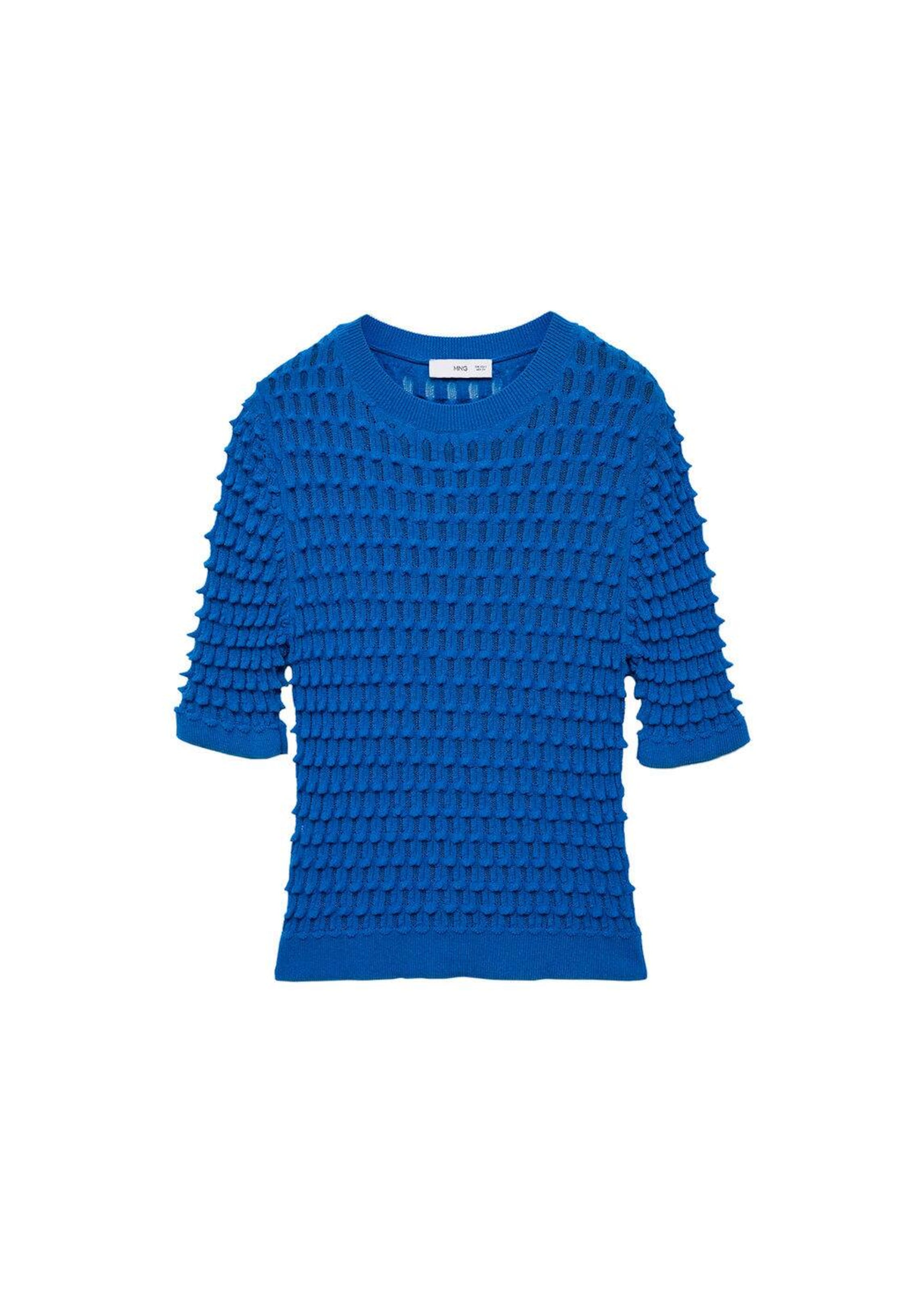 MANGO Sweter 'BRUNI' w kolorze niebieski: przód