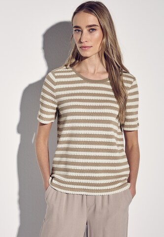 STREET ONE T-Shirt in Beige: Vorderseite