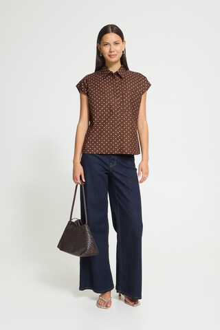 ICHI - Blusa en beige