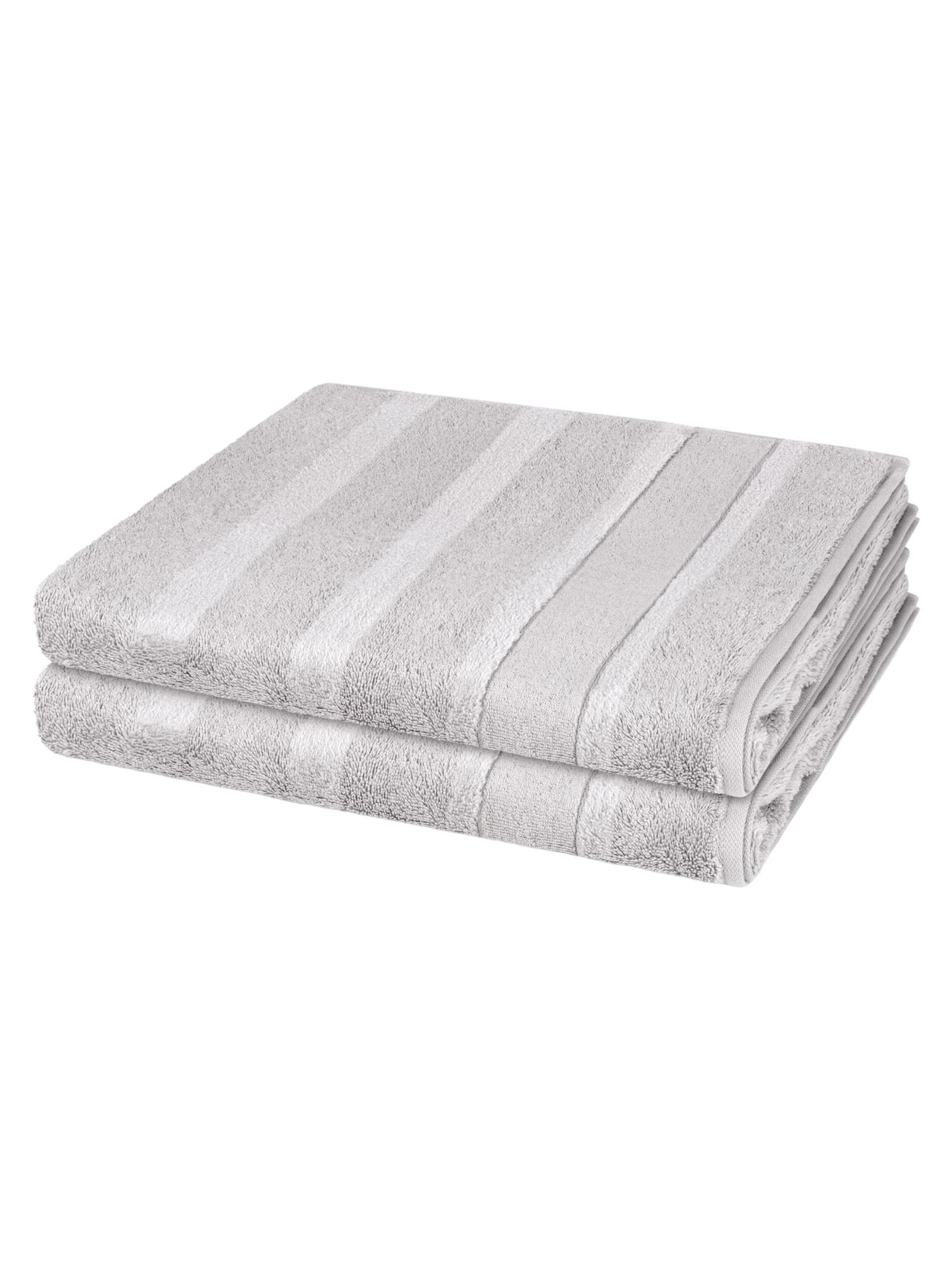 Cawö Towel 'Noblesse' in Grey: front