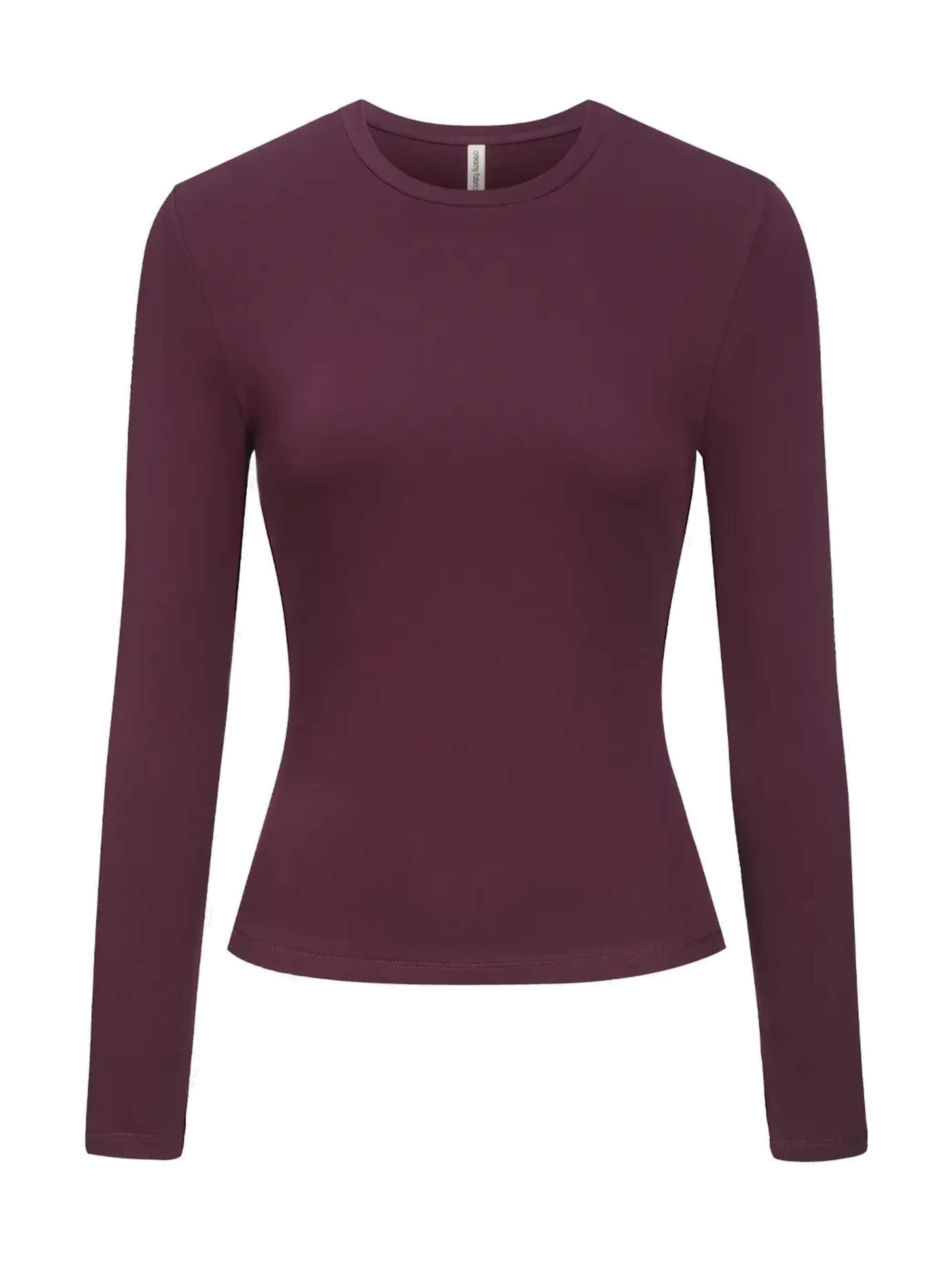 cfab T-shirt 'Cotton Longsleeve' i röd: framsida