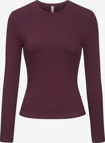 cfab T-shirt 'Cotton Longsleeve' i röd: framsida
