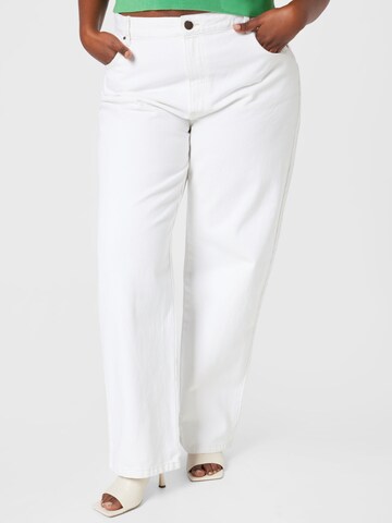 Cotton On Curve Loosefit Jeans in Wit: voorkant