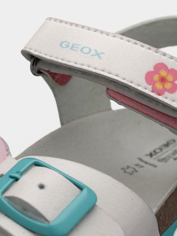 GEOX Sandal 'ADRIEL' i vit