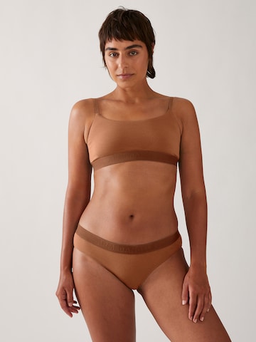 ARMEDANGELS Bralette Bra 'TOVAA' in Brown: front