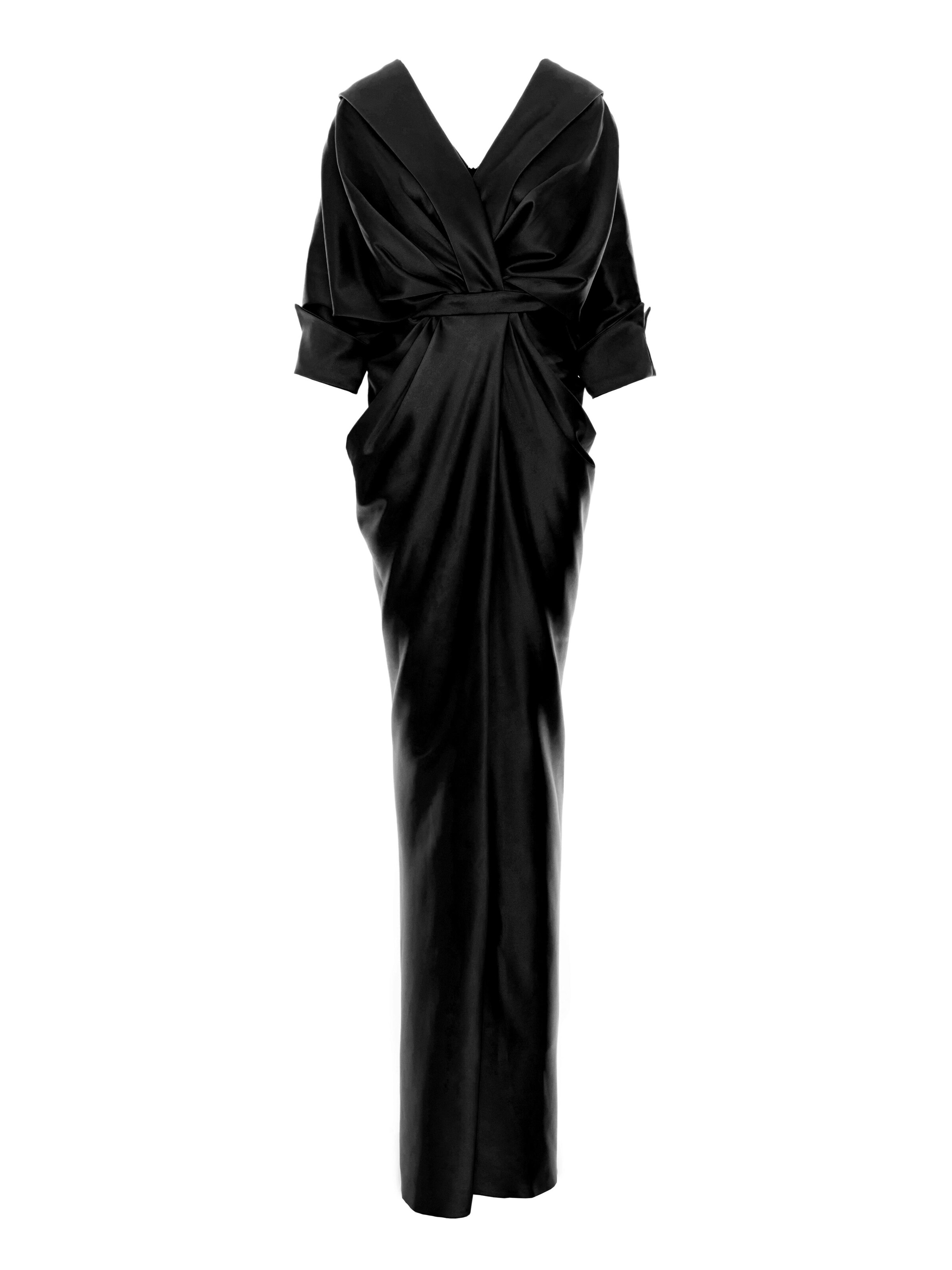 acob a porter Avondjurk in Zwart: voorkant