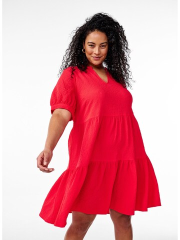 Zizzi Kleid 'FLTracy' in Rot: Vorderseite