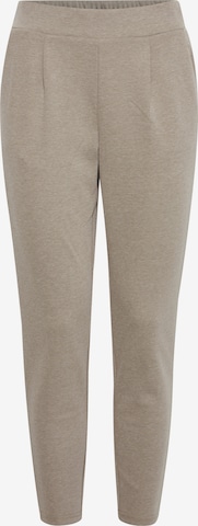 ICHI Regular Broek 'IHKATE PIQUE PA' in Beige: voorkant